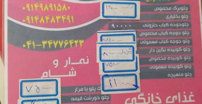 غذای تلفنی ونک