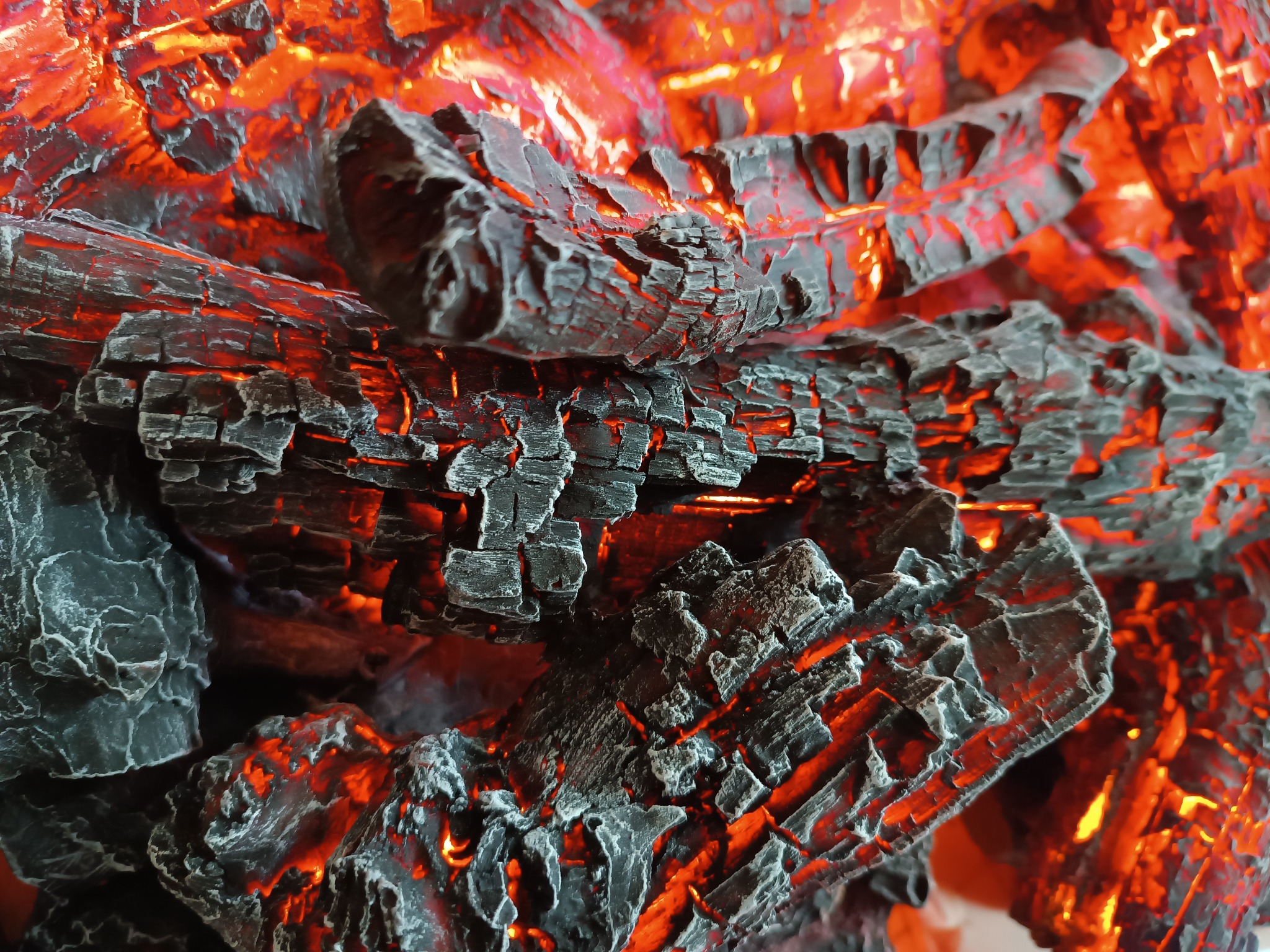 ذغال هیزم شومینه برقی