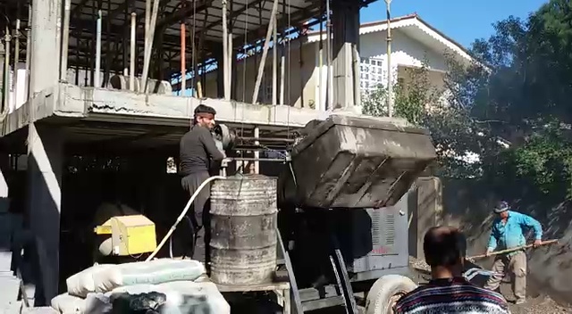 داربست فلزی وبتن ریزی داریوش