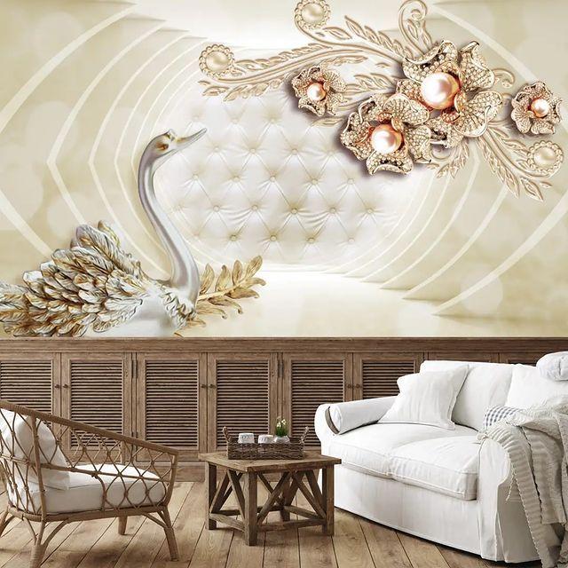 کاغذدیواری پوستر سه بعدی آینه دکوراکتیو مرکز پخش