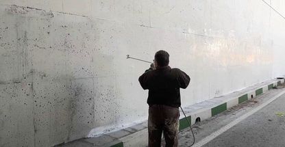 نقاشی صنعتی وساختمانی با دستگاه ایرلس