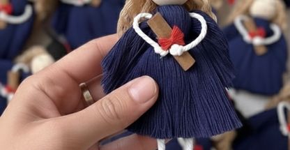 تولید عروسک مکرومه طرح و رنگ دلخواه پناه