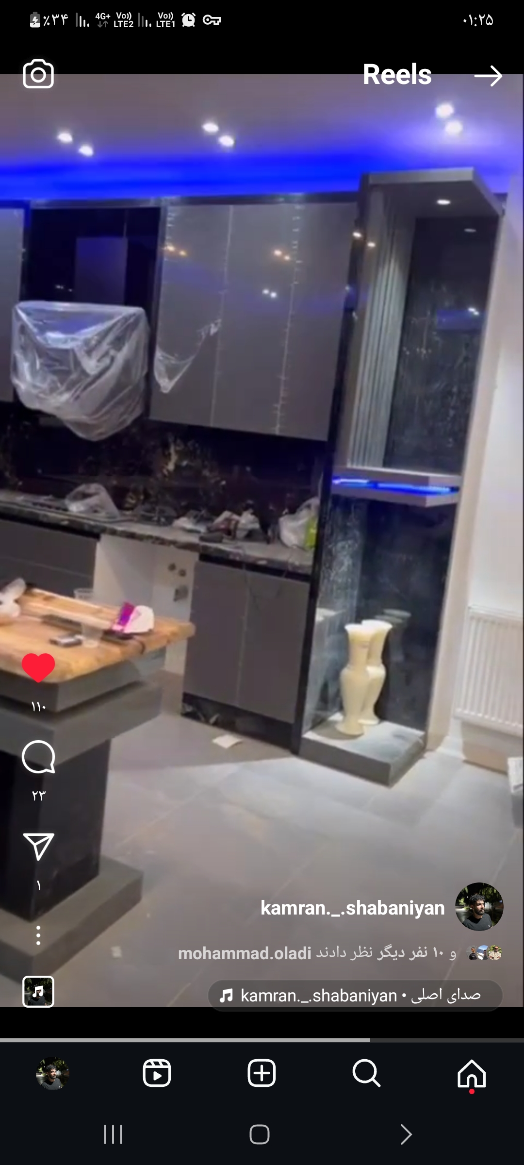 کابینت کمد دیواری تخت پله چوبی شعبانی