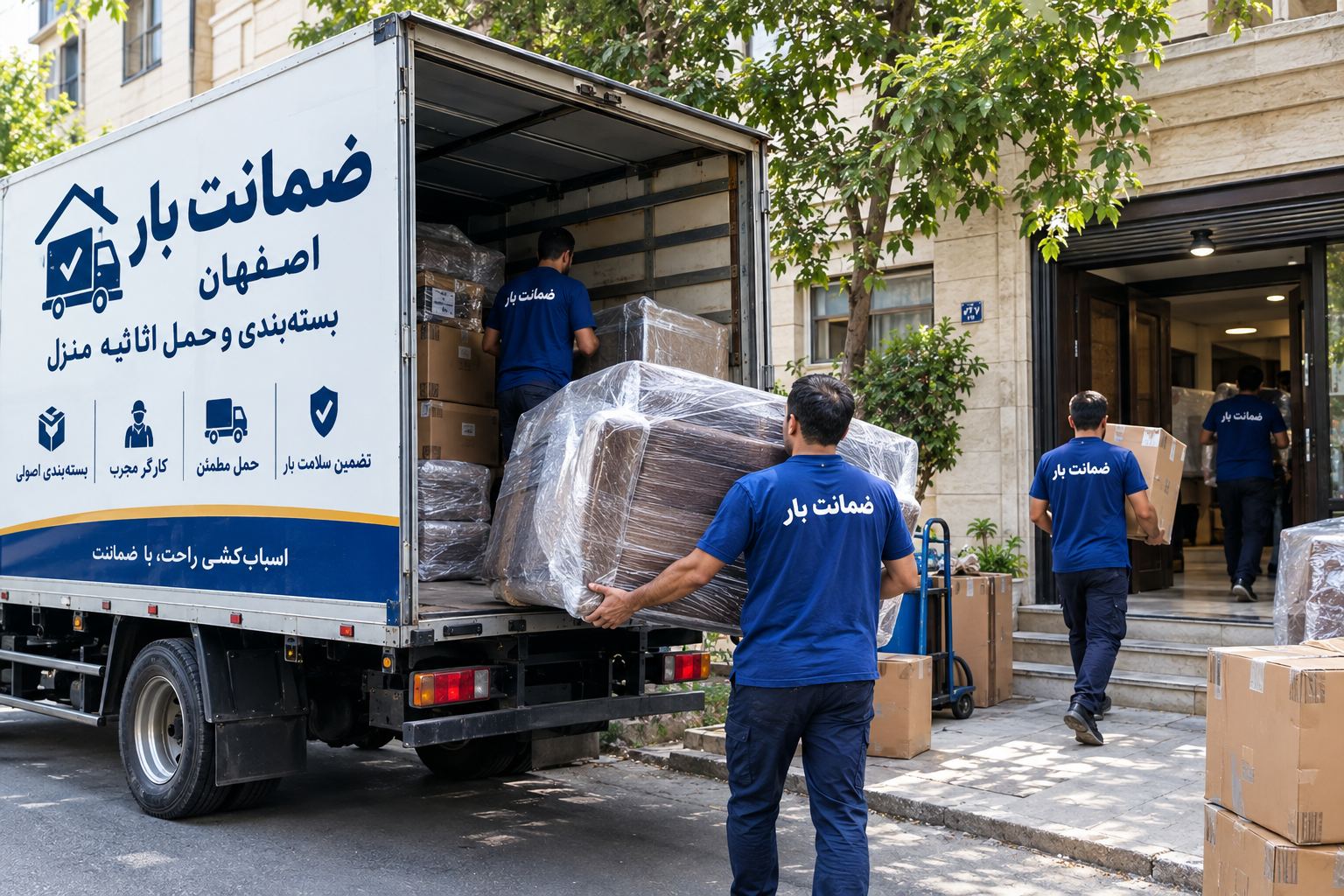شرکت حمل اثاثیه منزل در اصفهان100٪تضمینی