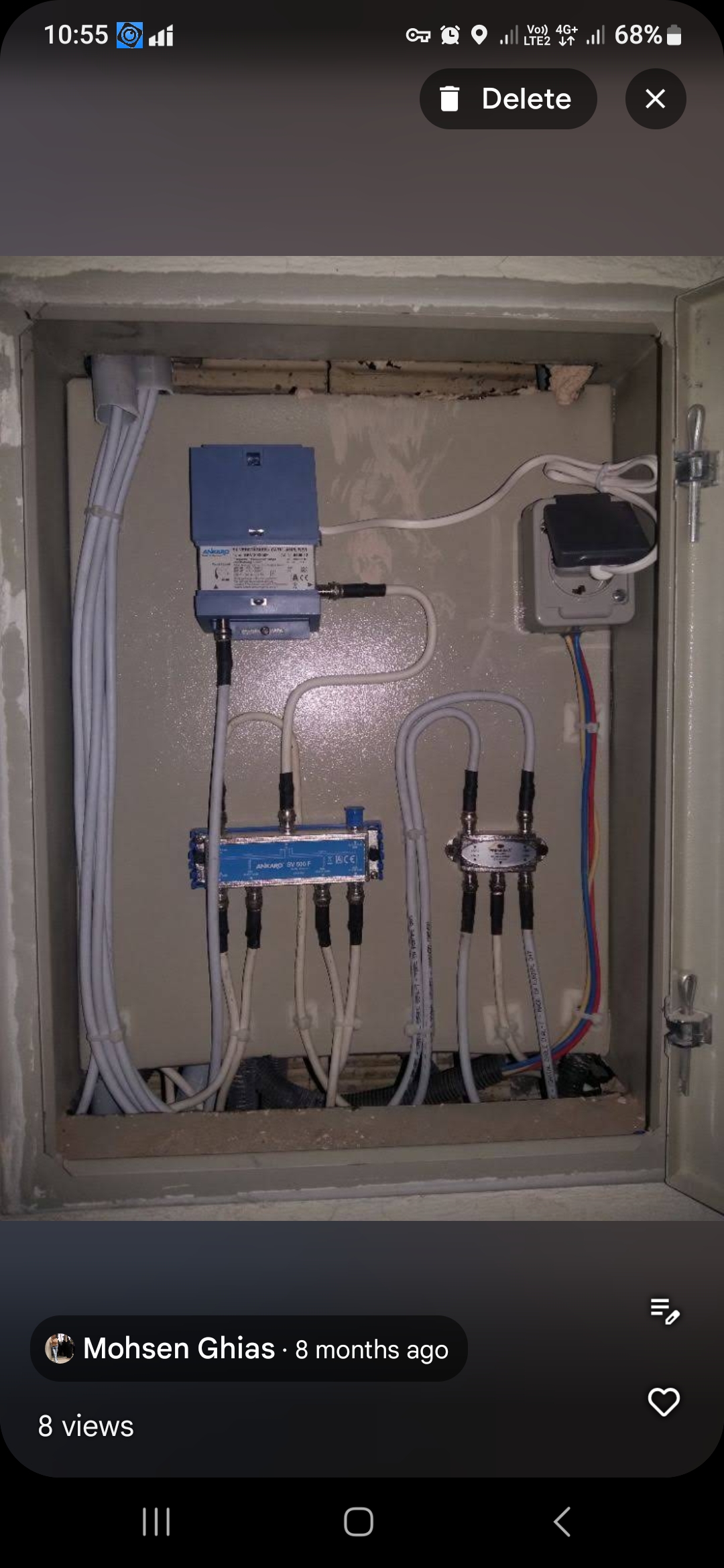 نصب آنتن شرق