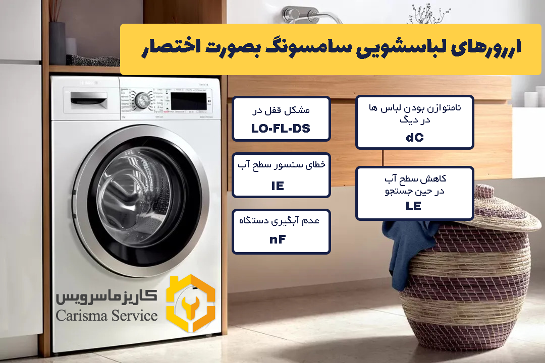 نمایندگی تعمیرات لباسشویی شهرری کاریزما