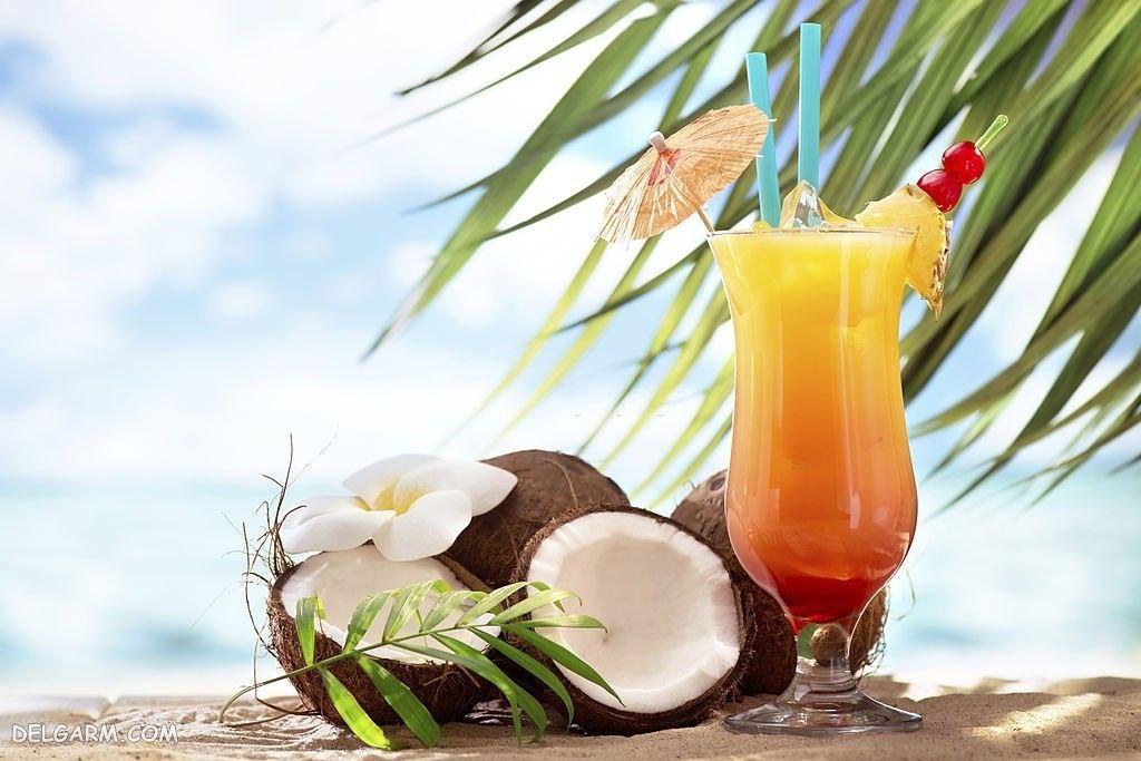 آبمیوه بستنی نارگیل