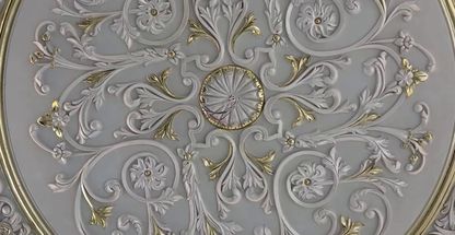 پتینه ورق طلا نقاشی گچبری