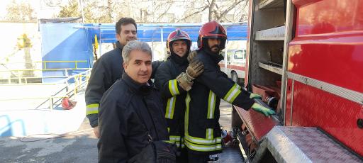 آتش نشانی دانشجو