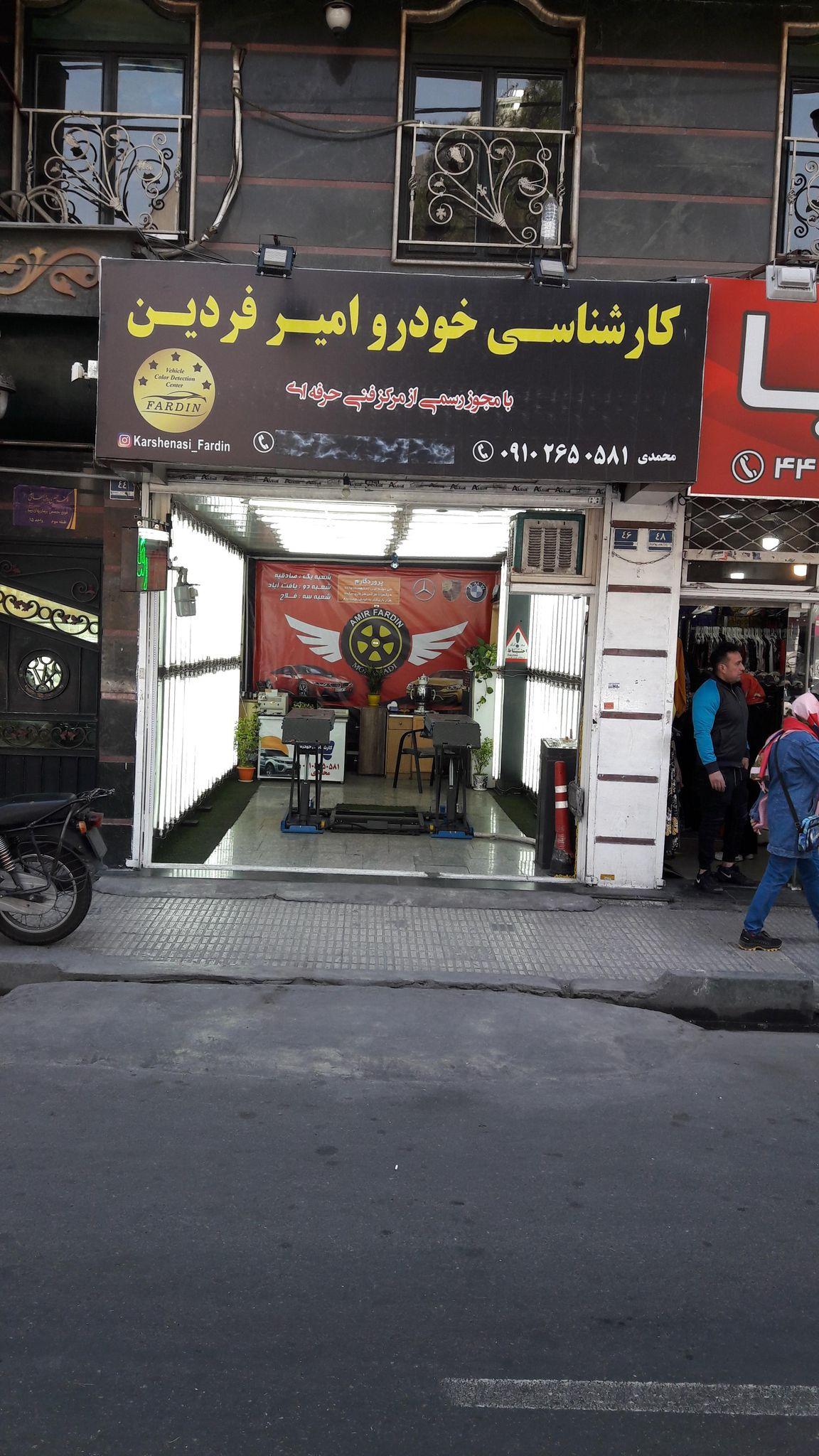 کارشناسی خودرو و تشخیص رنگ امیر فردین