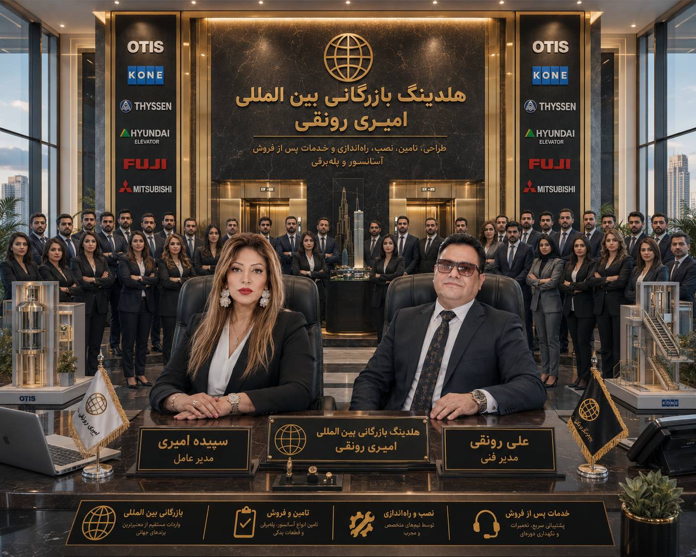 شرکت هلدینگ بازرگانی امیری_رونقی آسانسور