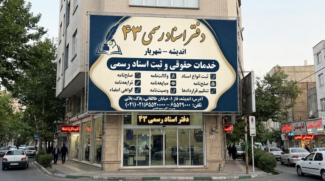 دفتراسنادرسمی۴۳اندیشه(شهریار)