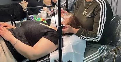 اکستنشن مژه و رنگ و مش لیدا