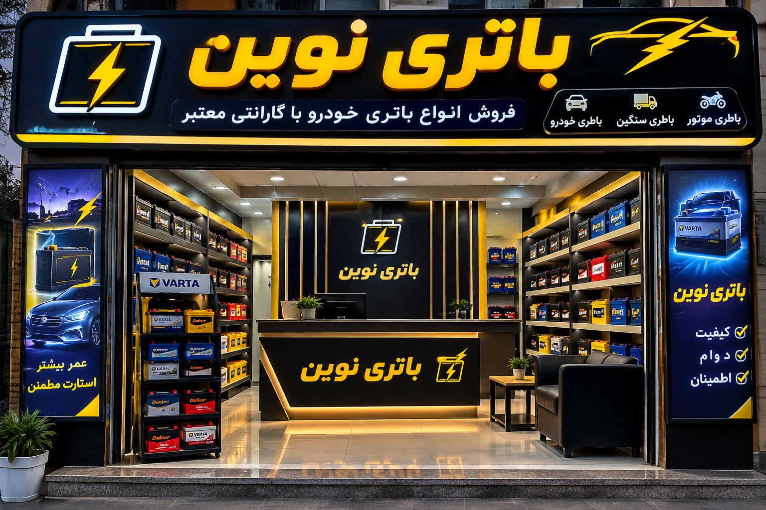 امداد باطری نوین