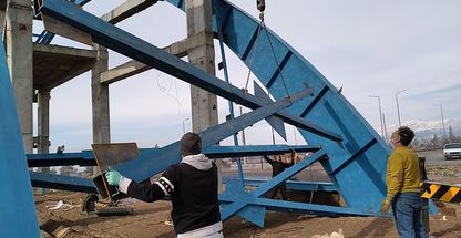 تولید انواع اسکلت فلزی وسوله