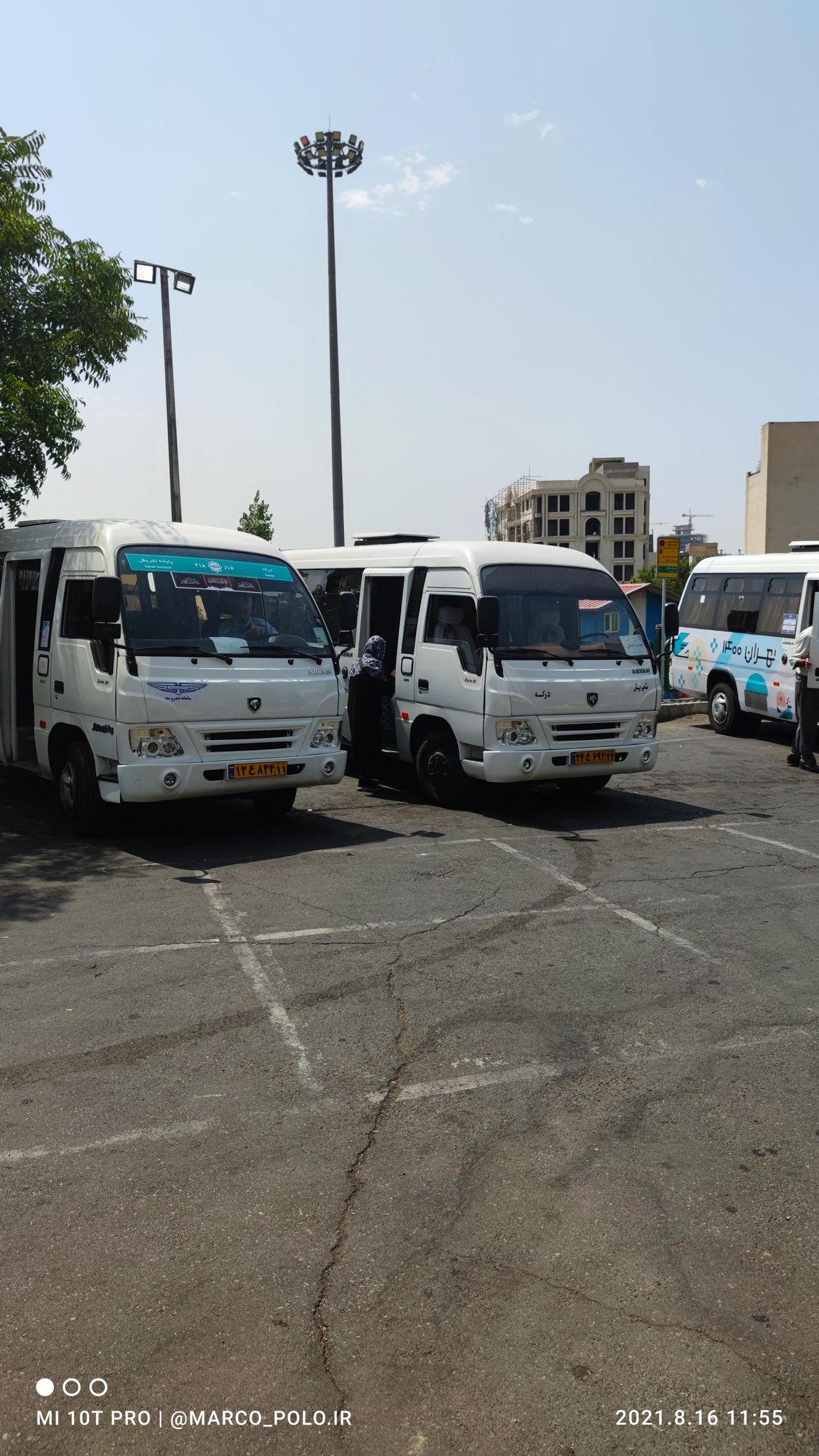 ایستگاه مینی بوس ولنجک و درکه