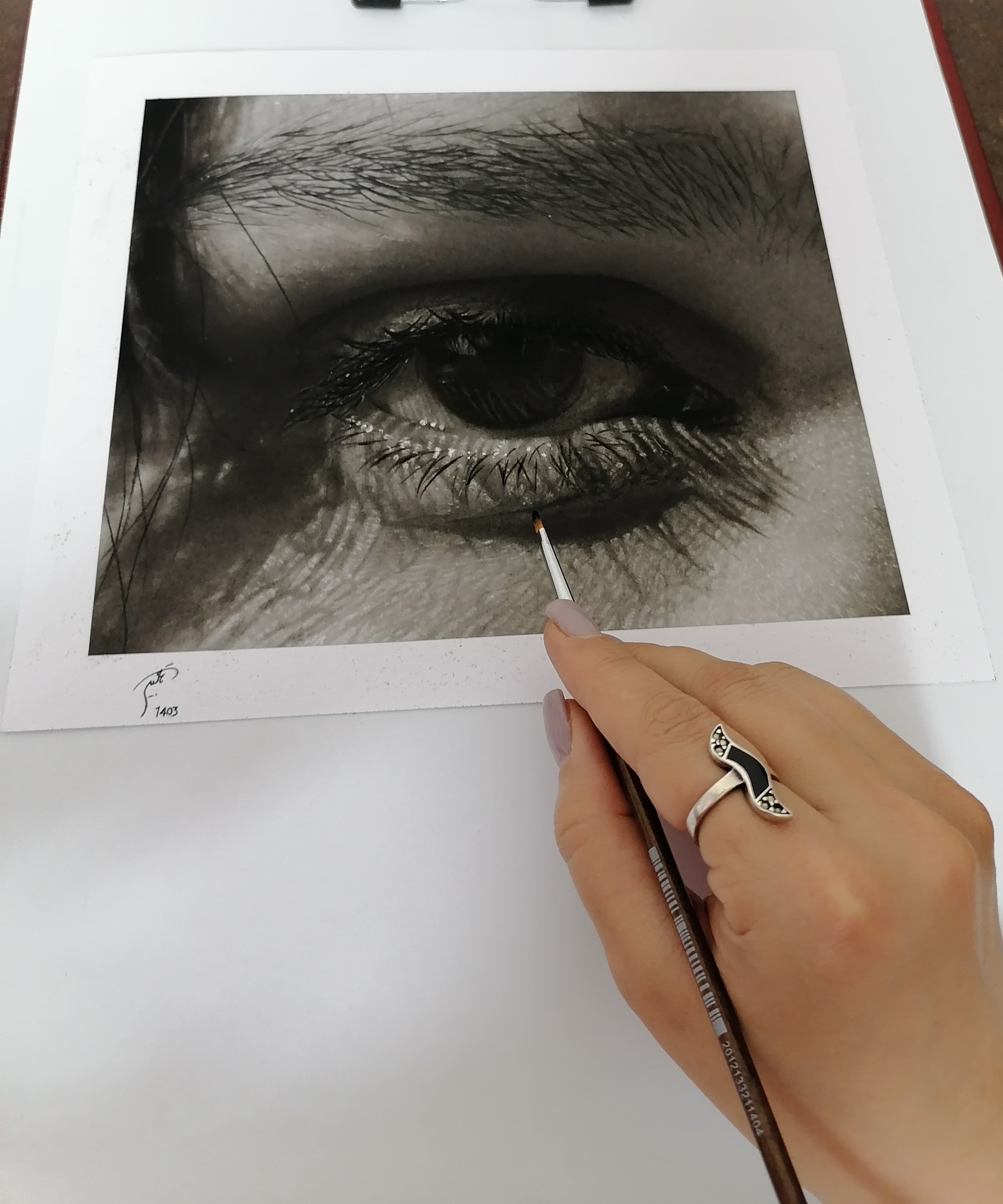 مربی نقاشی سیاه قلم(زهرا تاجیک)