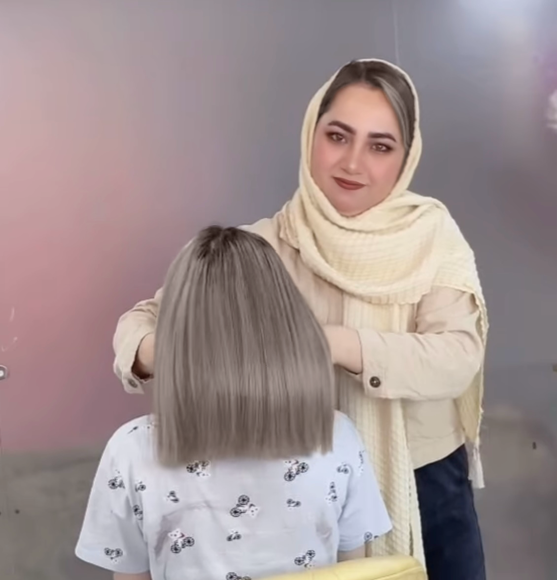 خدمات تخصصی رنگ مو و کراتین حیدری
