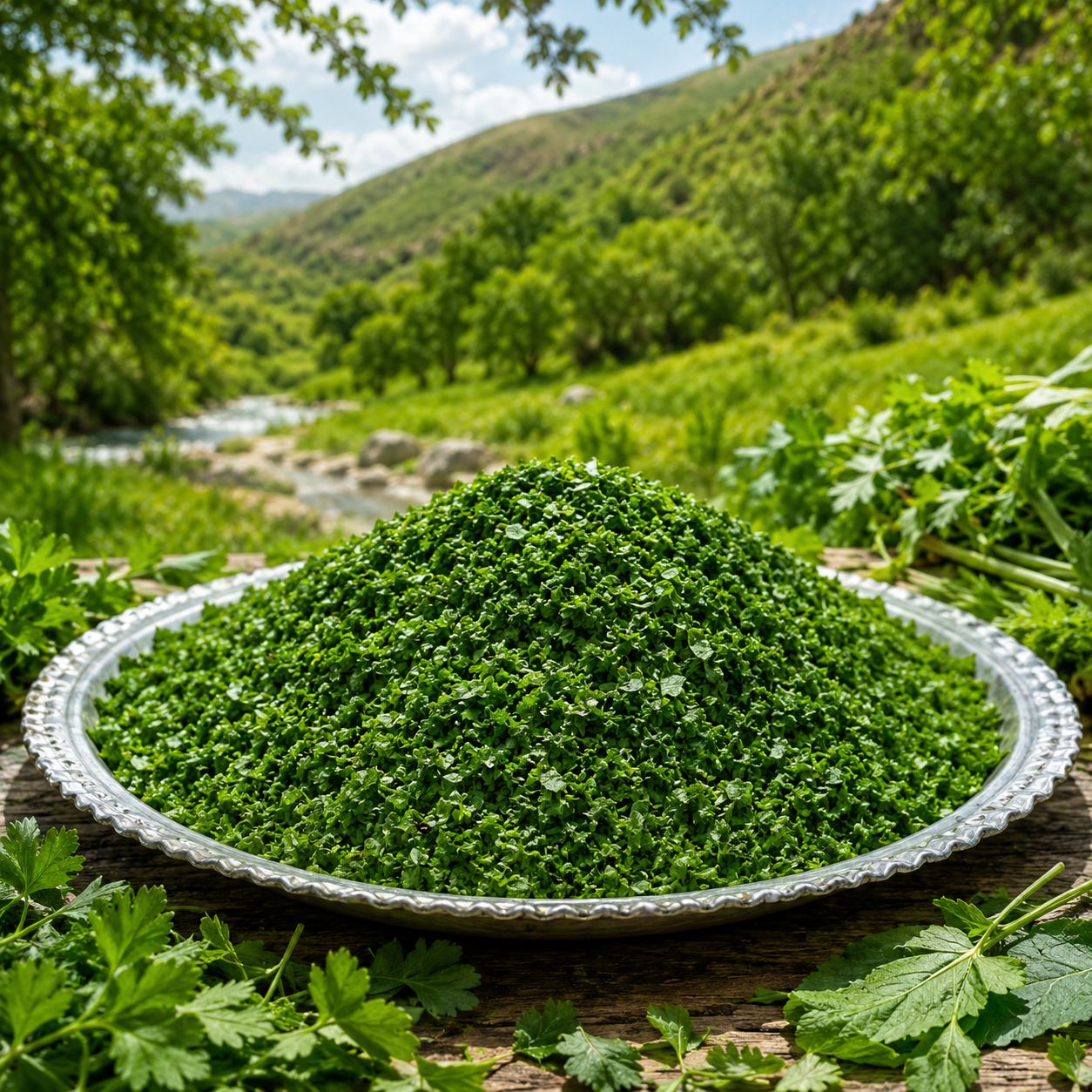 سبزی خردشده پهلوان