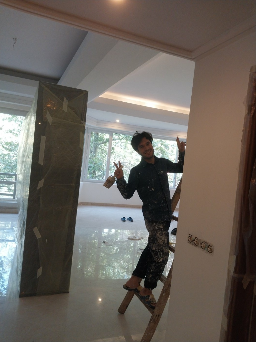 نقاشی ساختمان اسلام عیدی