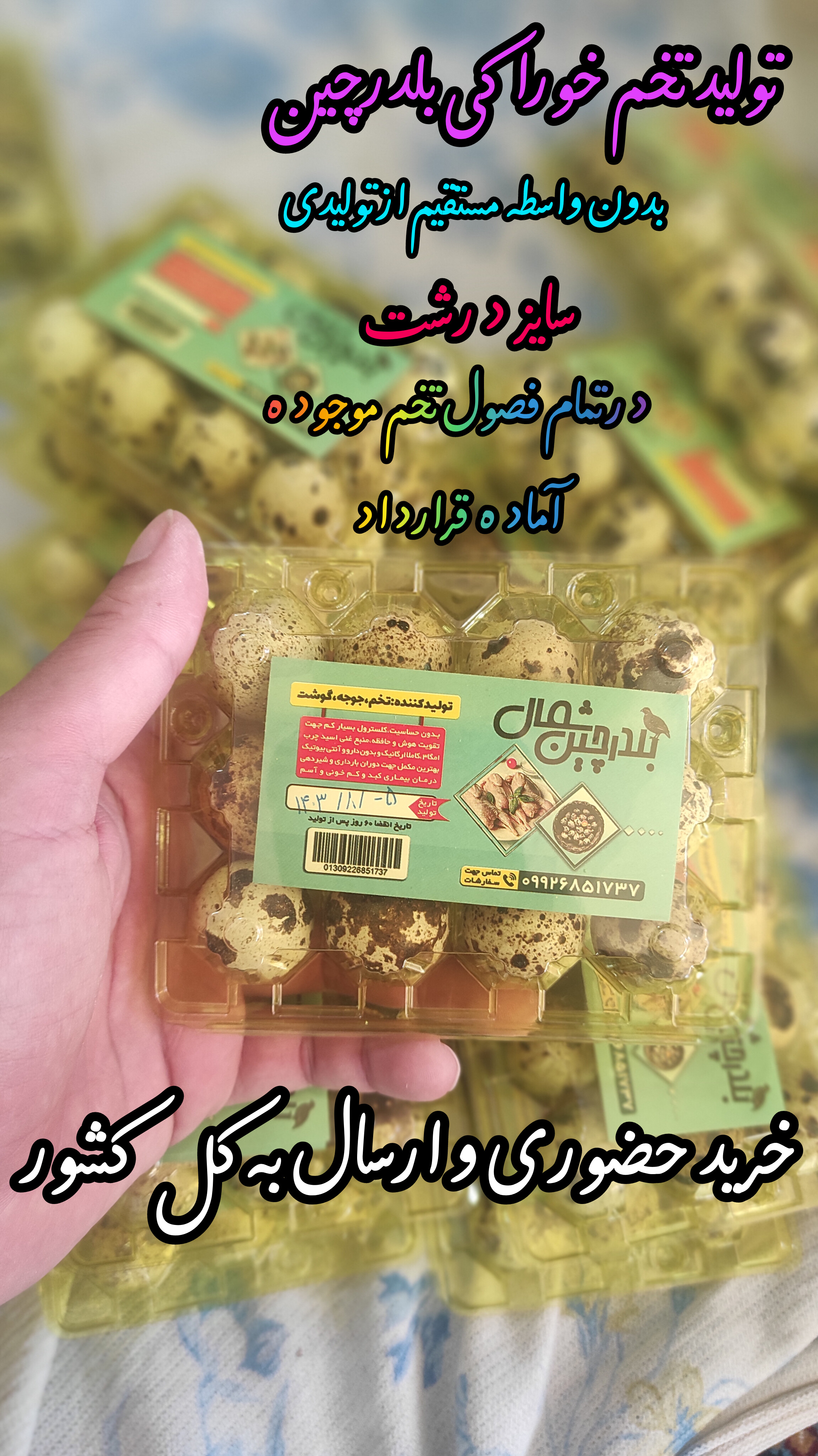 تخم خوراکی بلدرچین حسین امیری