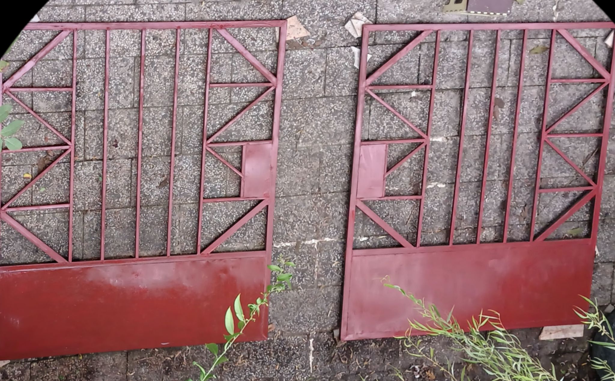 درب دولنگه اهنی مناسب باغ و زمین و خانه