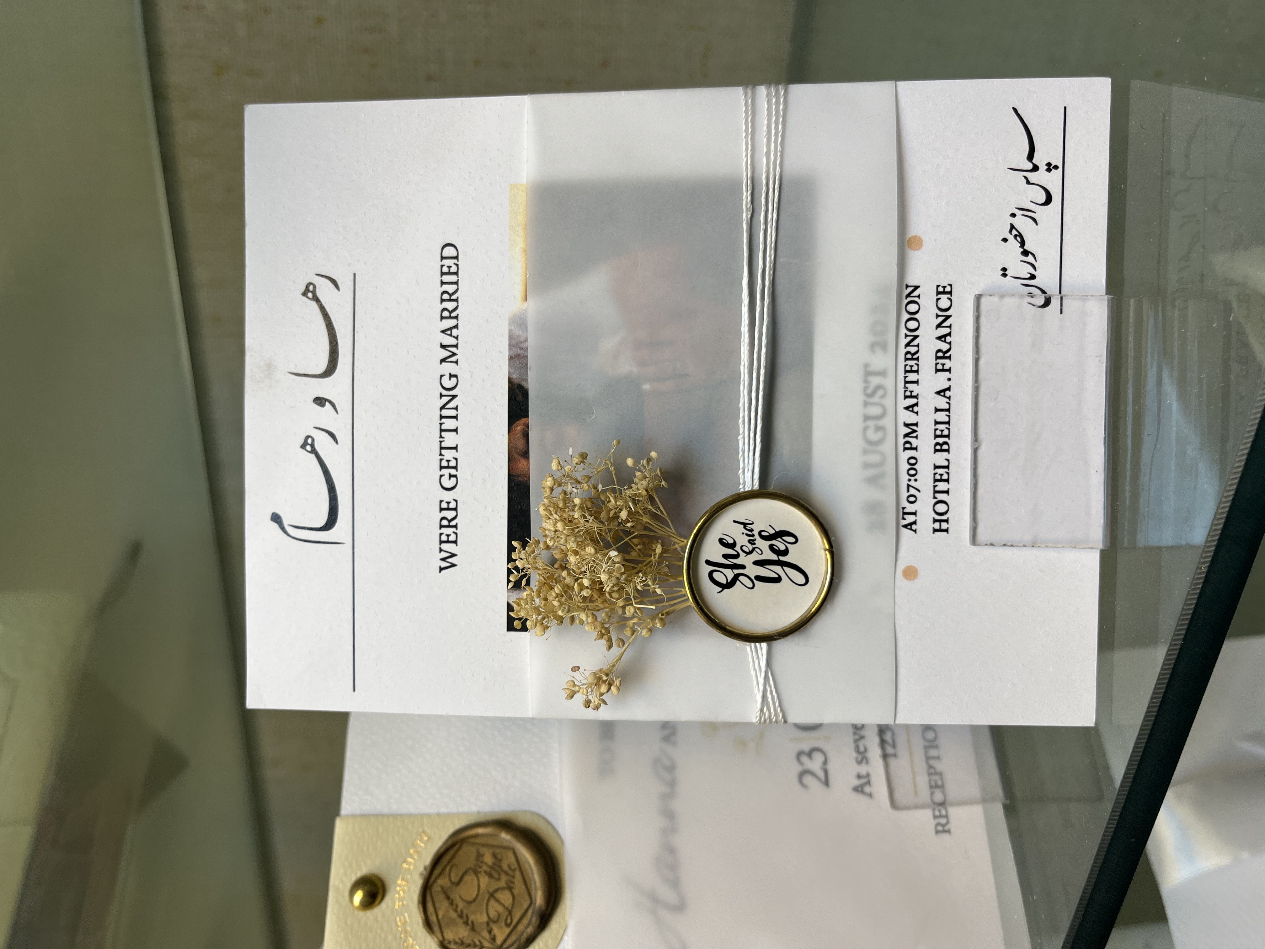 کارت عروسی گل یخ