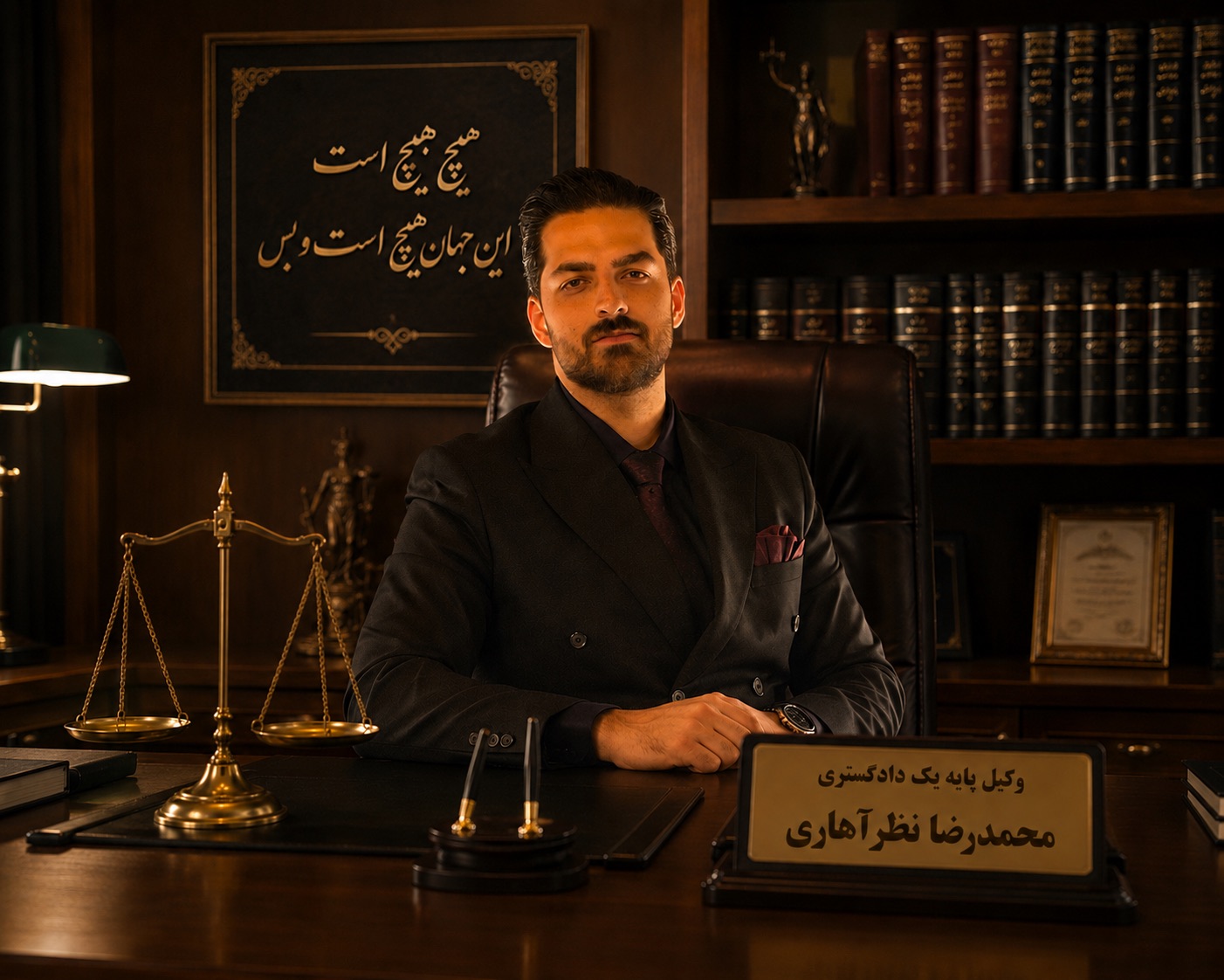وکیل پایه یک دادگستری محمدرضا نظرآهاری