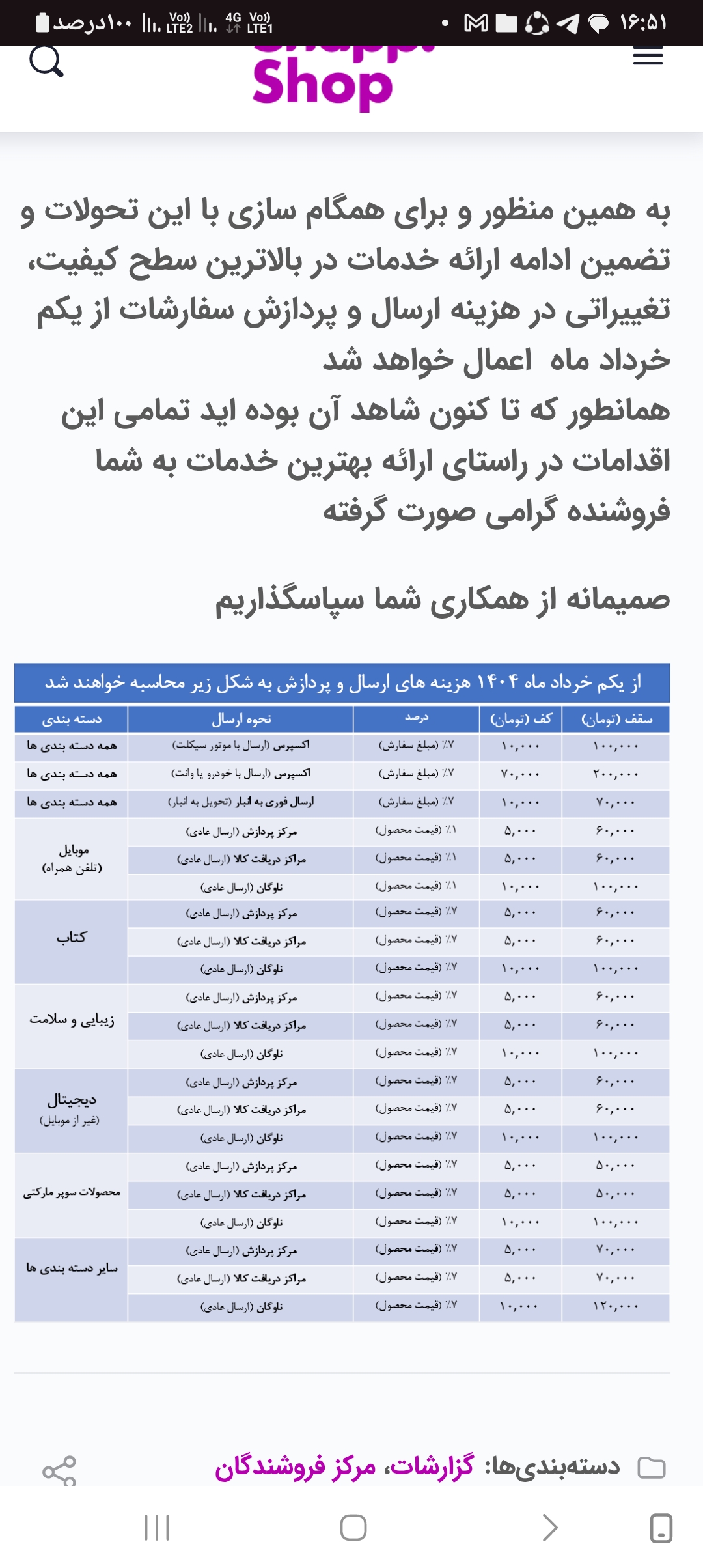 فروشگاه هارشاپ بامحصولات خاص وارگانیک