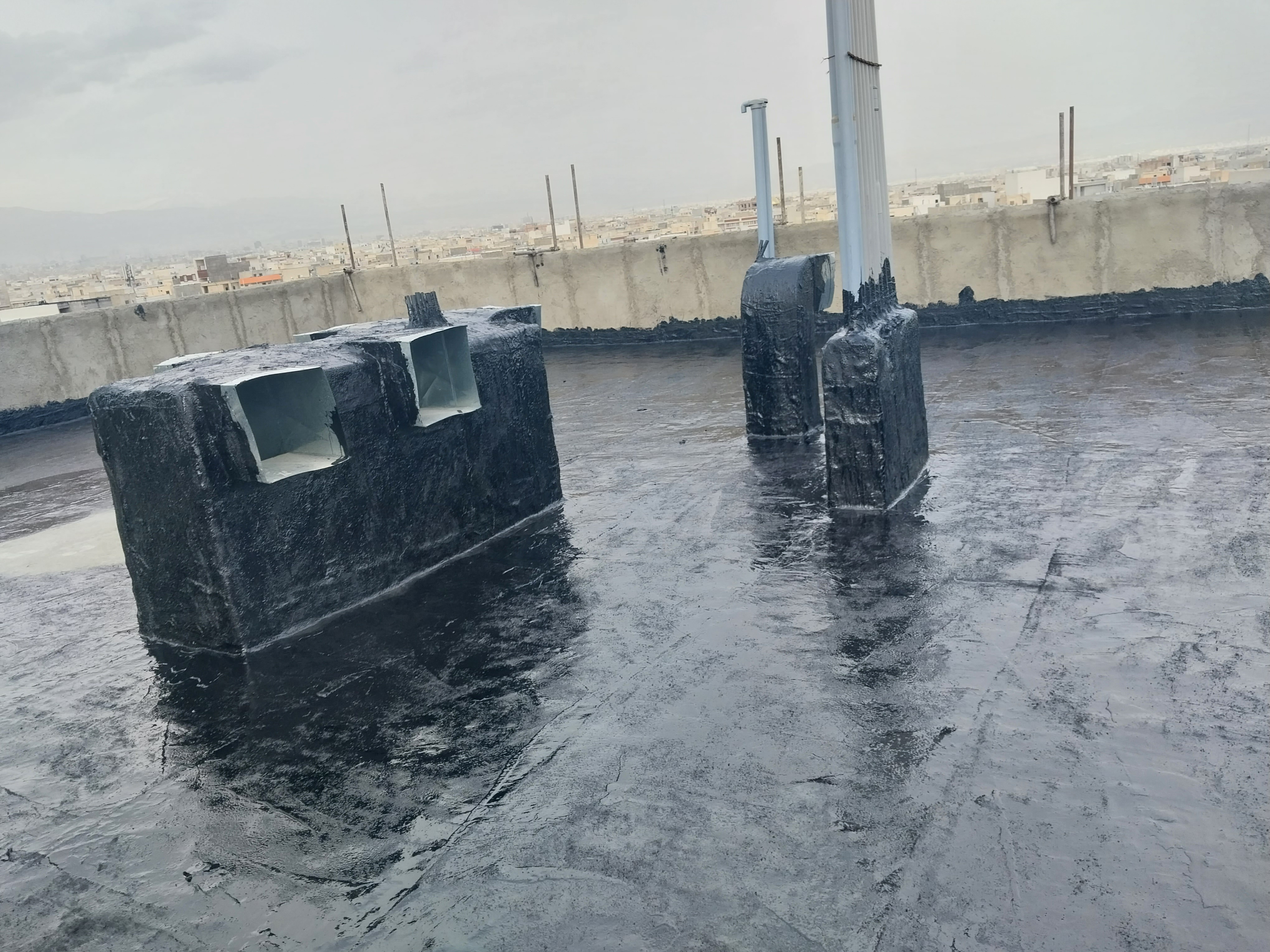 عایق کاری خدمات ساختمان قیرگونی ایزوگام