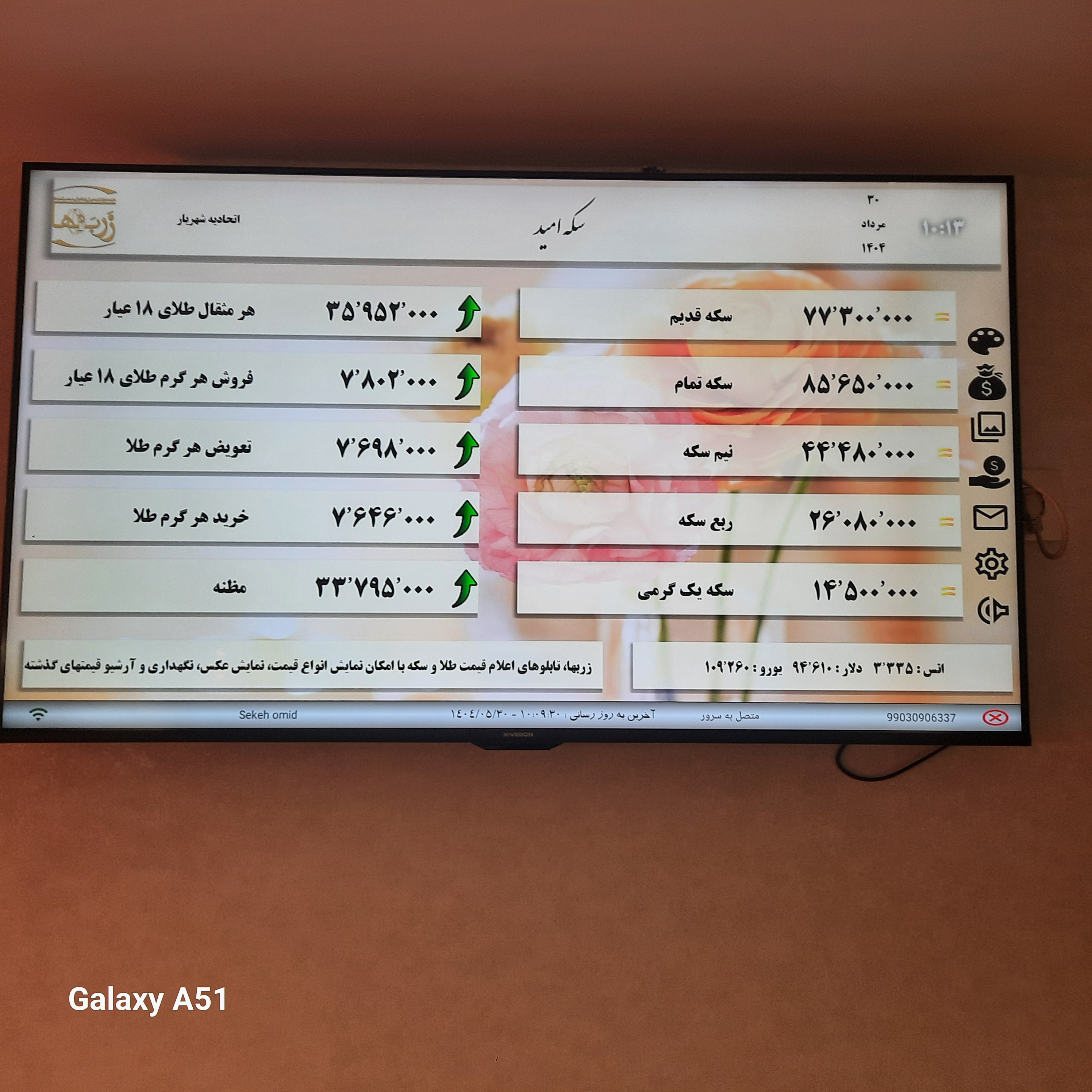 صرافی و سکه امید