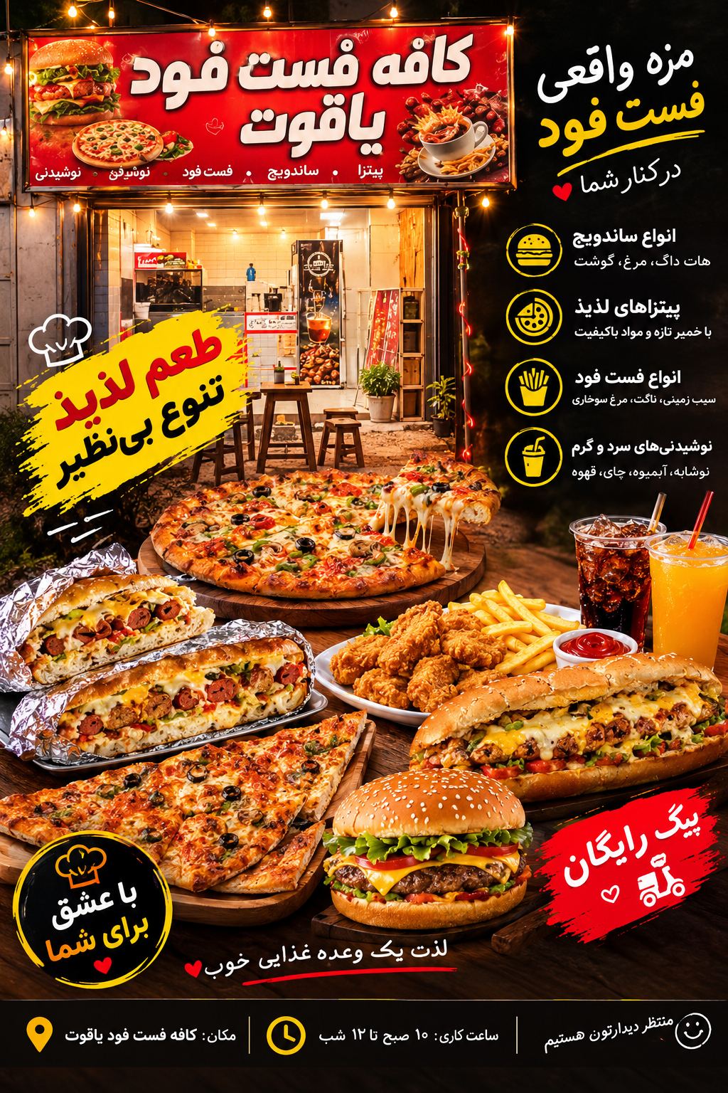 کافه فست فود یاقوت