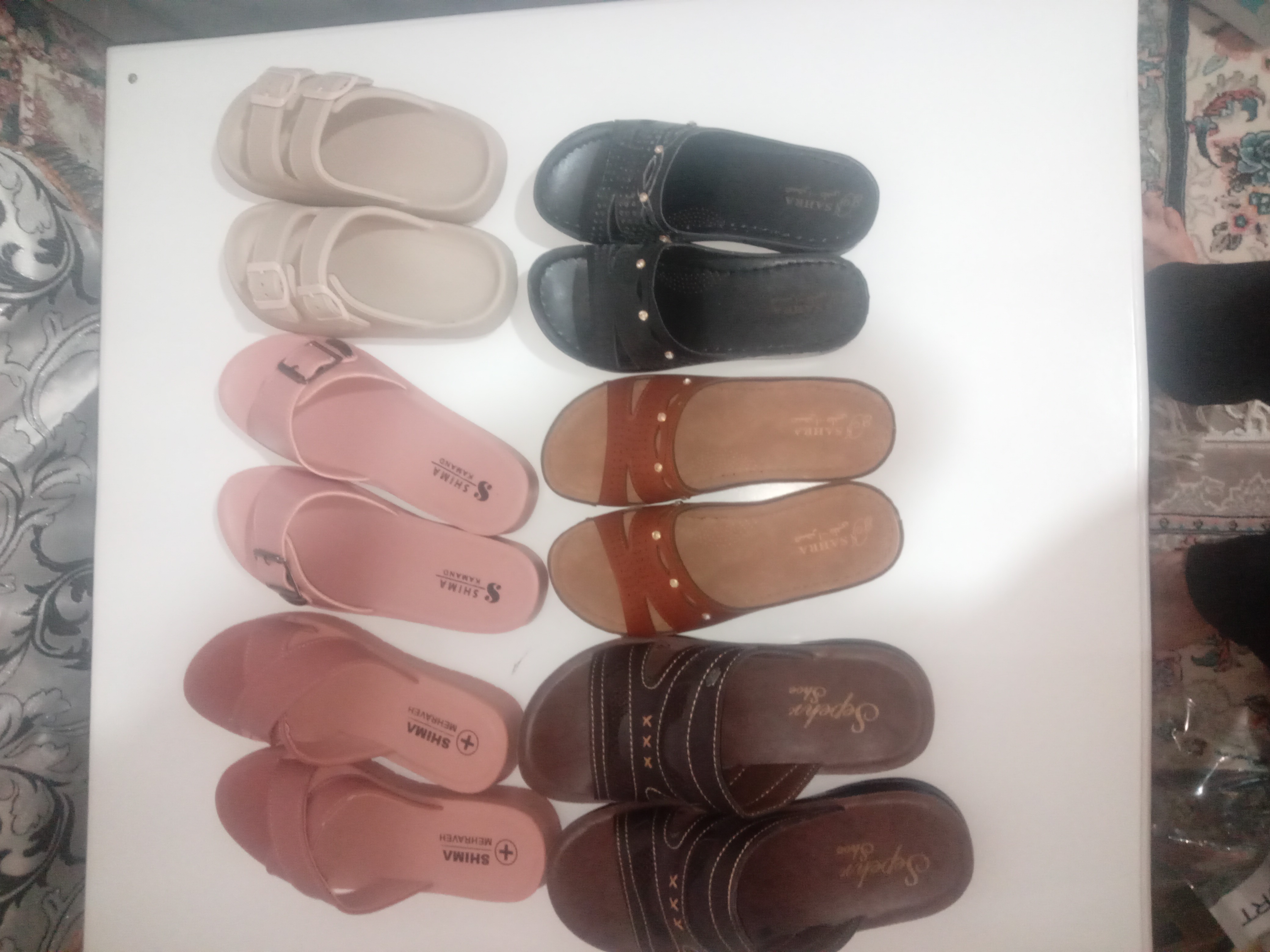 انواع دمپایی های مختلف طبی