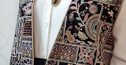 دوخت وست .جلیقه. لنین سوزن دوزی پیرهادی