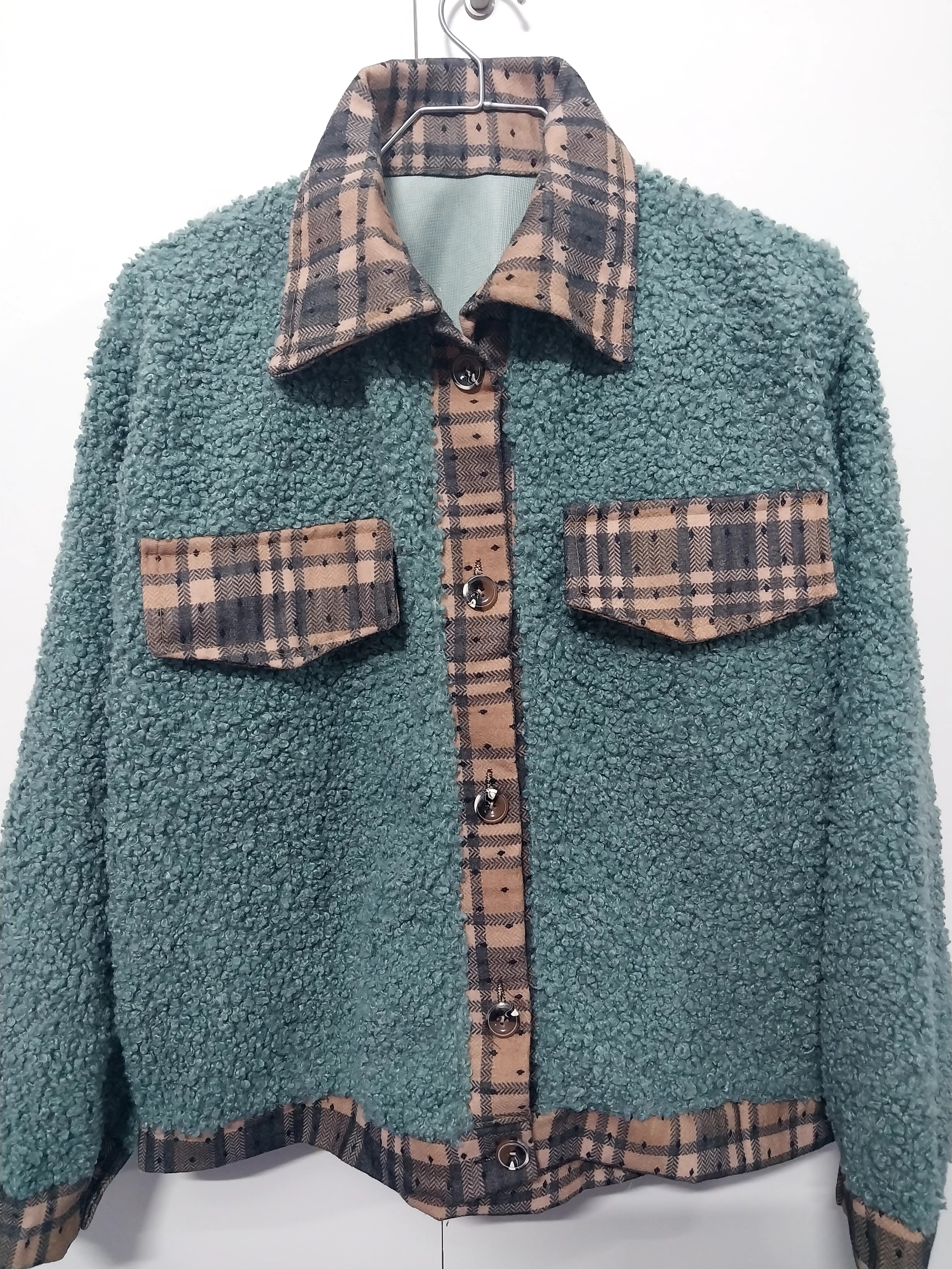 کت تدی چهارخانه پاییزه دخترانه فاطمه