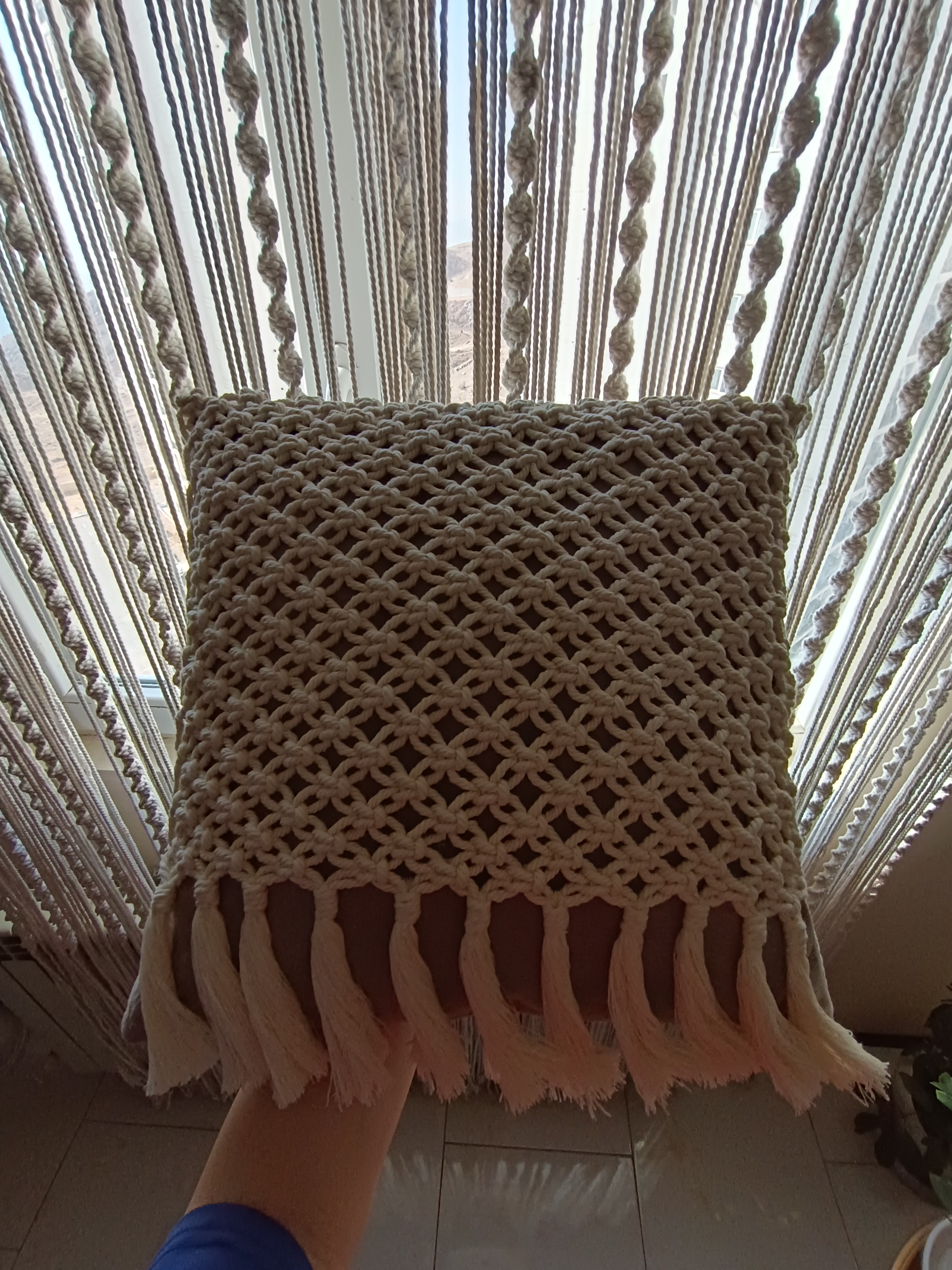 مکرومه بافی باران