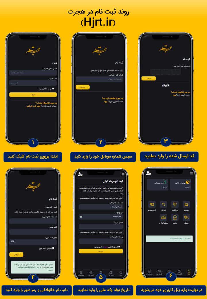خرید و فروش طلای هجرت(اپلیکیشن آنلاین)