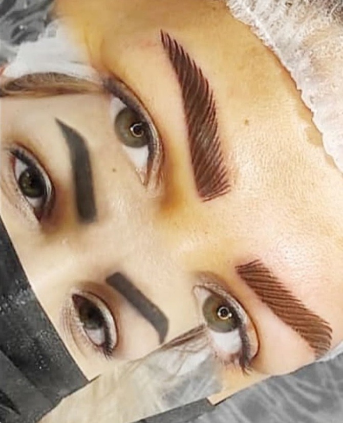 خدمات تخصصی کاور تتوهای قدیمی ابرو