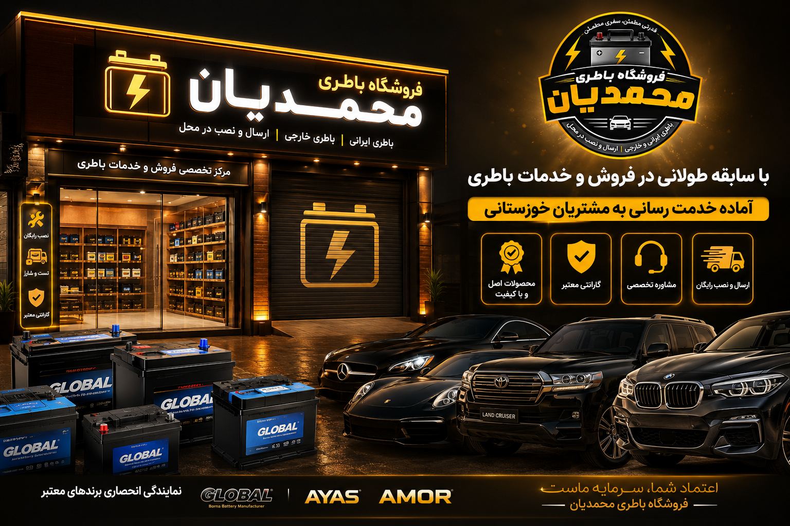 فروشگاه باطری تعاونی محمدیان