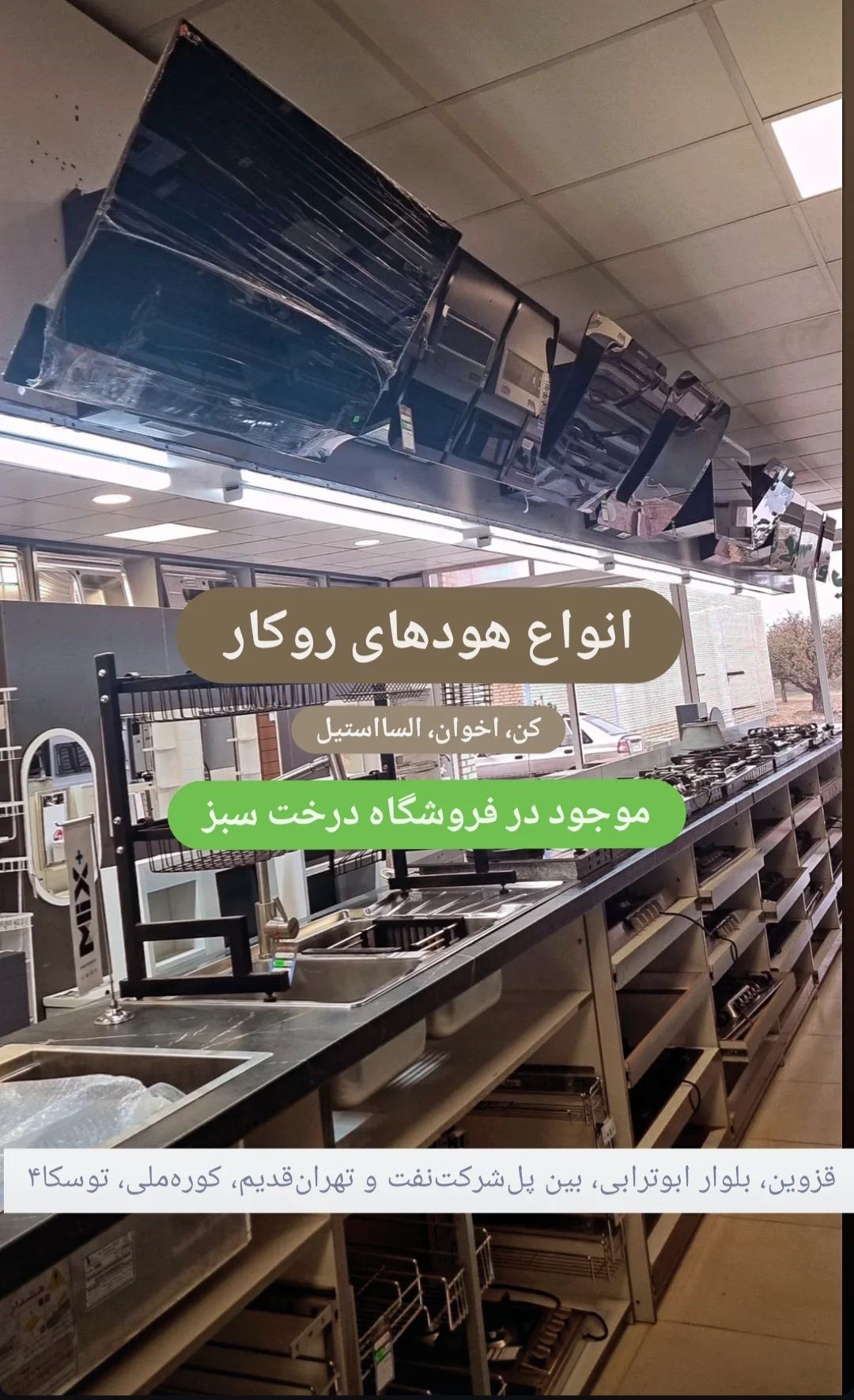 فروشگاه تجهیزات آشپزخانه و یراق درخت سبز