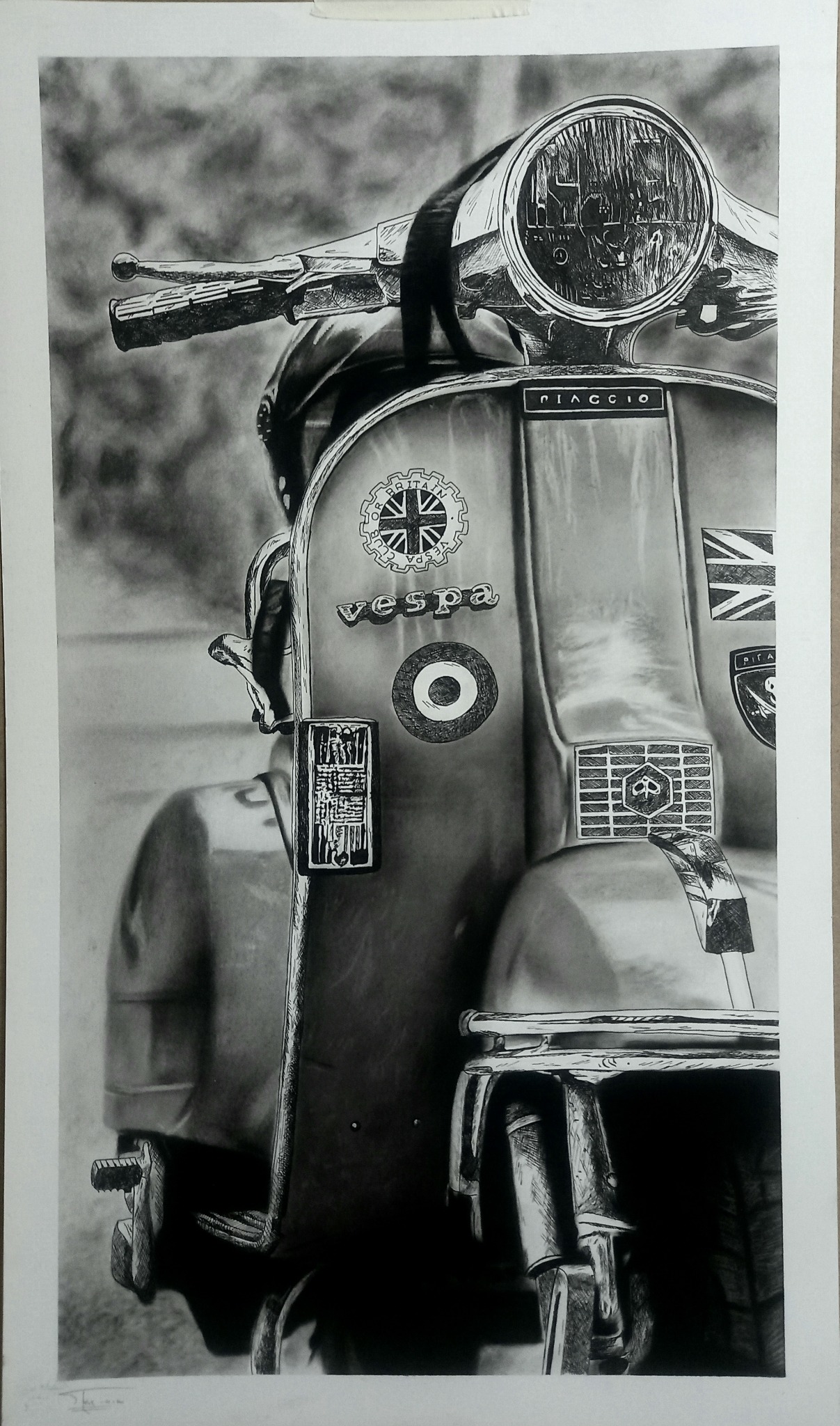 آموزش نقاشی سیاه قلم