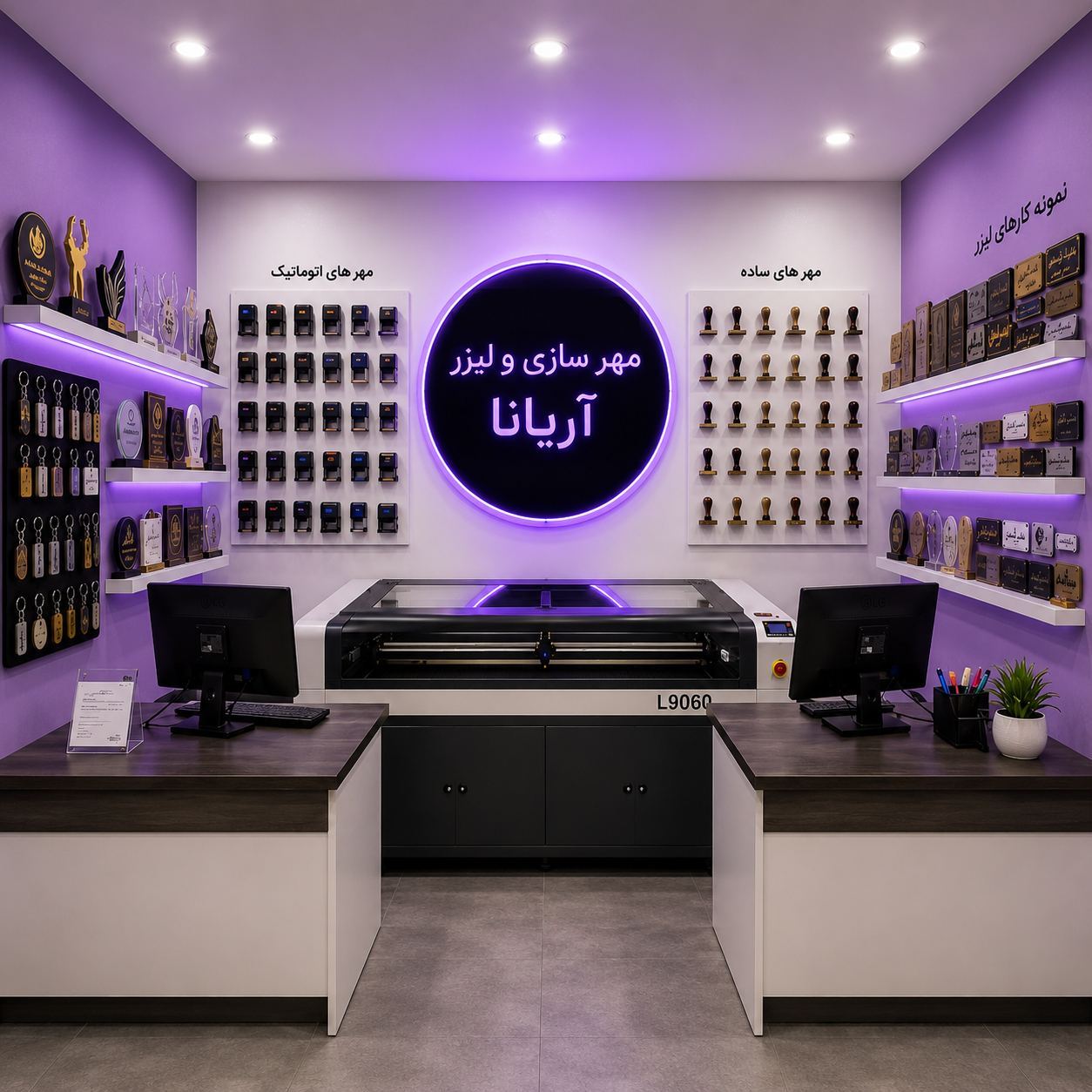 چاپ و برش لیزر آریانا