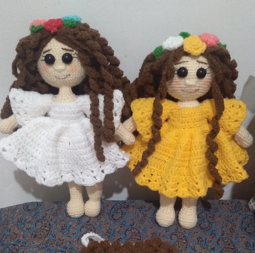 عروسک های دست بافت