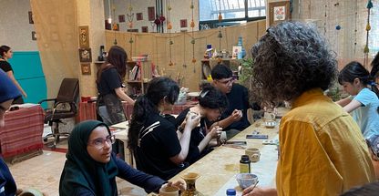 کارگاه آموزش سفالگری کانون قدس