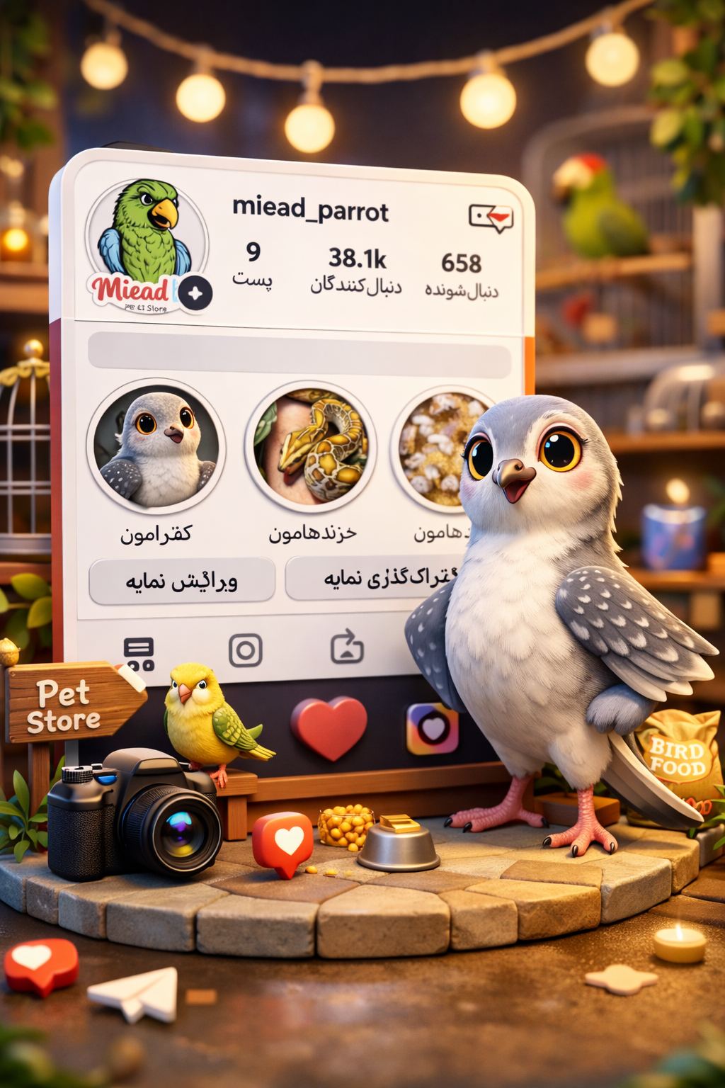 پرنده سرای میعاد - بیرجند - 8852