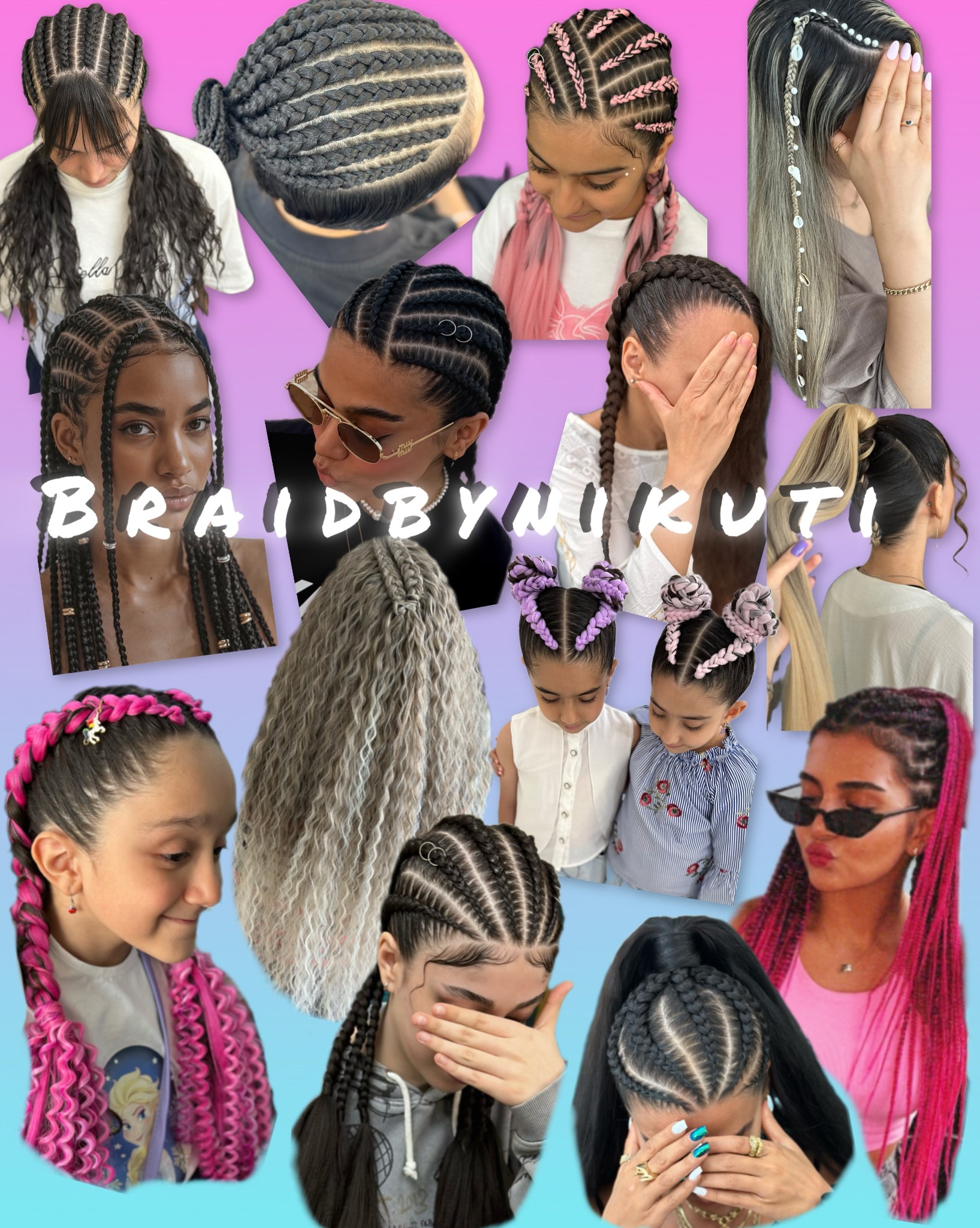 بافت مو نیلوفر Braidbynikuti