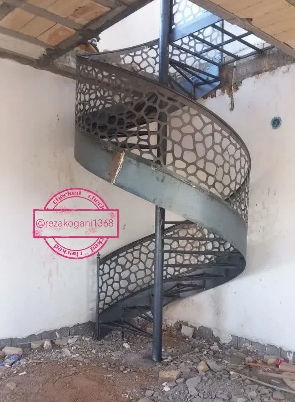 پله سازی، پله دوبلکس، پله پیچ پله گرد