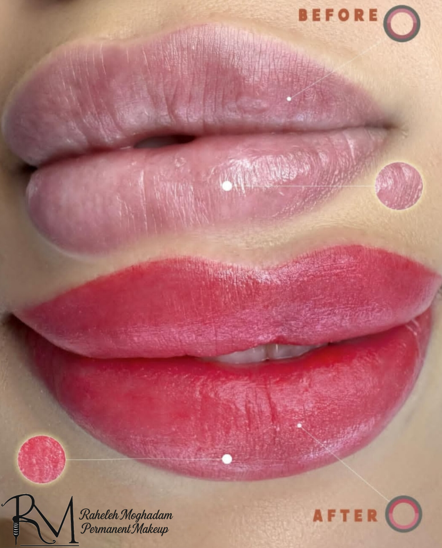 آرایش دائم راحله مقدم