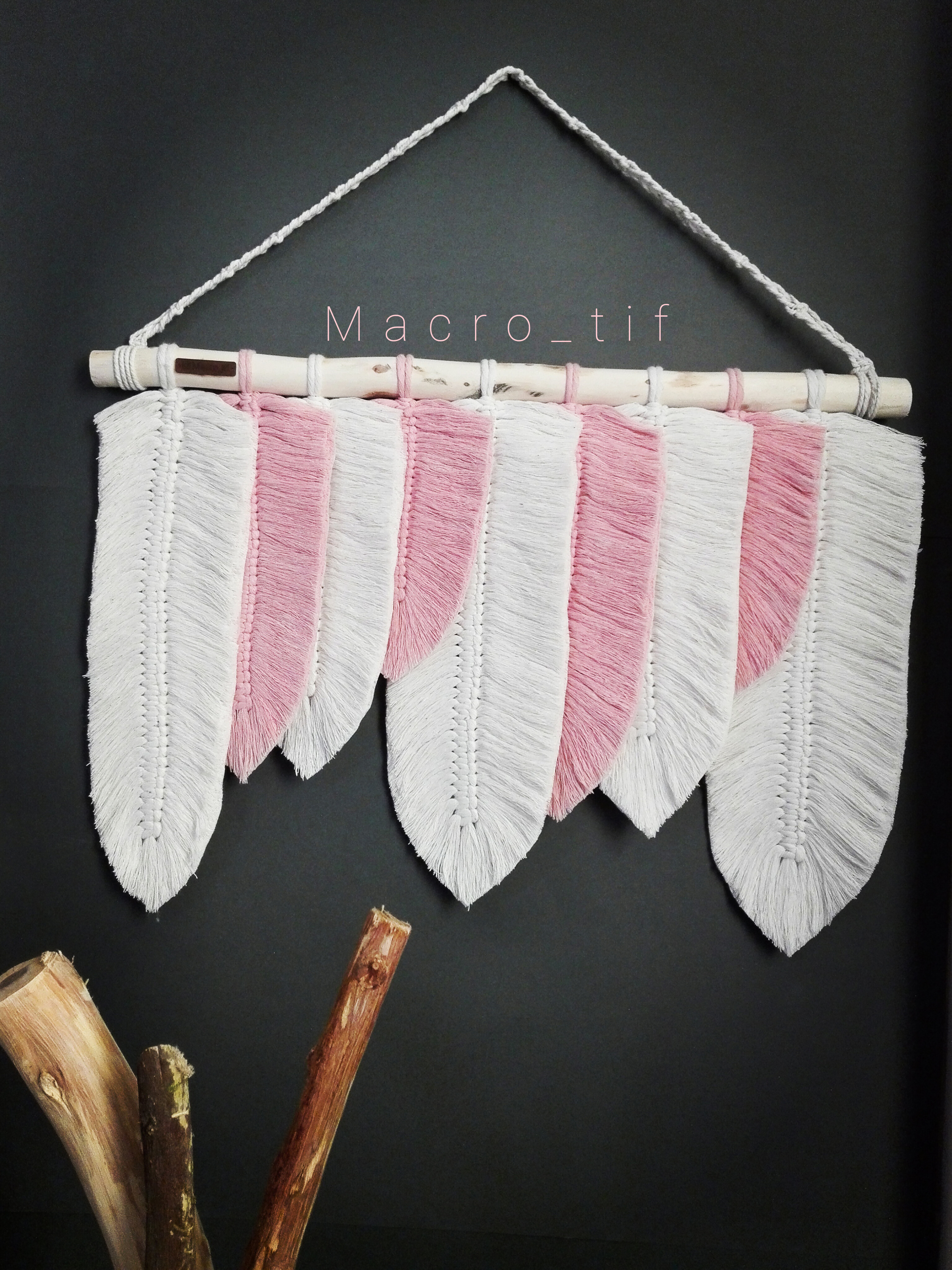 مکرومه بافی_بافت دسته گل آقانژاد