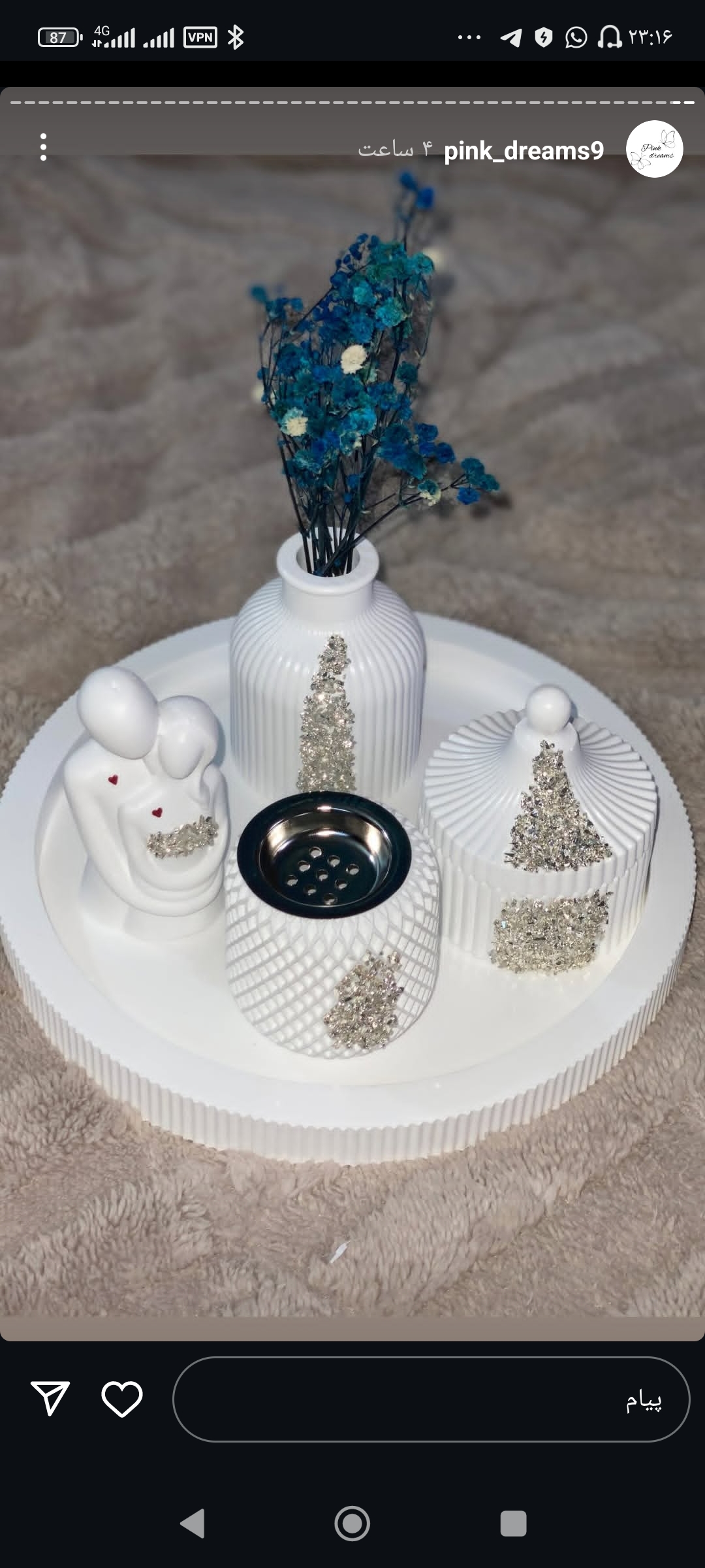 مریم جعفری منش سنگ مصنوعی وشمع دست ساز